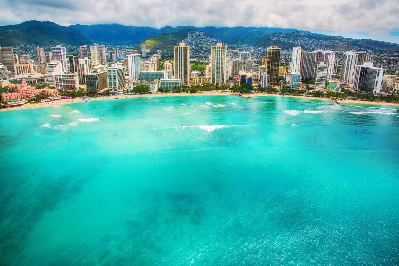 Aqua Palms Waikiki Ocean View Lanai Parking Included Apartman Honolulu Kültér fotó